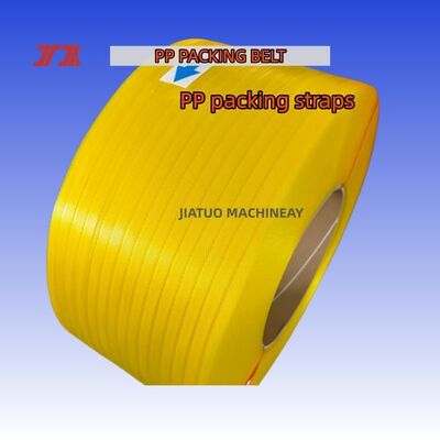 Cinturão de embalagem de polipropileno 100% PP Cinturão de embalagem de polipropileno 100% PP Cinturão de embalagem de polipropileno 12 mm para máquinas de amarração automática