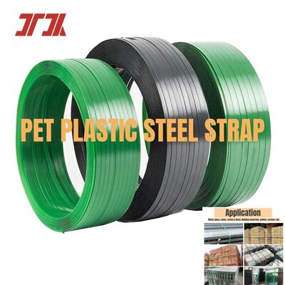 Cinta de Embalagem PET Embutida de Alta Qualidade 9-32mm de Largura Resistente às Intempéries para Máquina de Amarração Automática