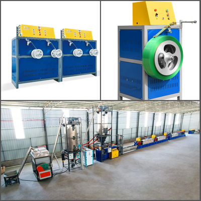 A correia de embalagem do ANIMAL DE ESTIMAÇÃO/grava a maquinaria expulsando para embalar com a máquina de embalagem totalmente automático reciclada 100% dos flocos da garrafa